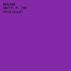 #8329A6 - Vivid Violet Color Image